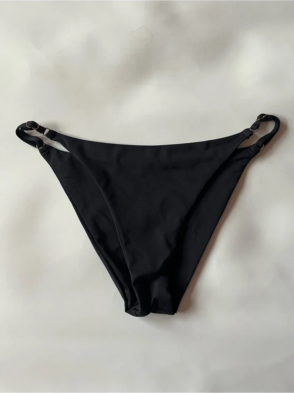 Monday Swimwear Capri Bottoms Black 0840 minimalist black gold triangle medium